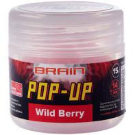 Бойлы Brain Pop-Up F1 Wild Berry (земляника) 12mm 15g (18585128)